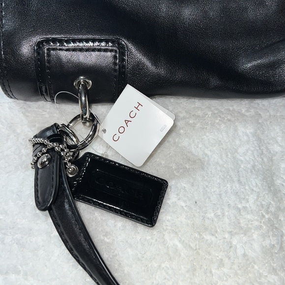 NWT Coach Black Leather Bag. - Picture 6 of 14